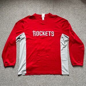 Houston Rockets long sleeve embroidered shirt
